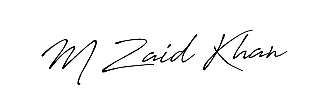 Make a short M Zaid Khan signature style. Manage your documents anywhere anytime using Antro_Vectra_Bolder. Create and add eSignatures, submit forms, share and send files easily. M Zaid Khan signature style 7 images and pictures png