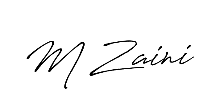 You should practise on your own different ways (Antro_Vectra_Bolder) to write your name (M Zaini) in signature. don't let someone else do it for you. M Zaini signature style 7 images and pictures png