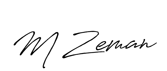 How to make M Zeman signature? Antro_Vectra_Bolder is a professional autograph style. Create handwritten signature for M Zeman name. M Zeman signature style 7 images and pictures png