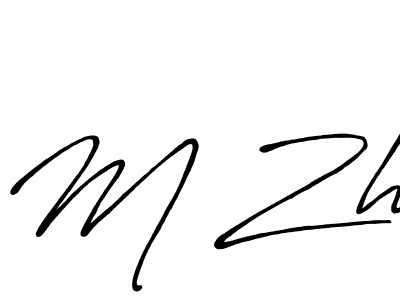 Antro_Vectra_Bolder is a professional signature style that is perfect for those who want to add a touch of class to their signature. It is also a great choice for those who want to make their signature more unique. Get M Zh name to fancy signature for free. M Zh signature style 7 images and pictures png