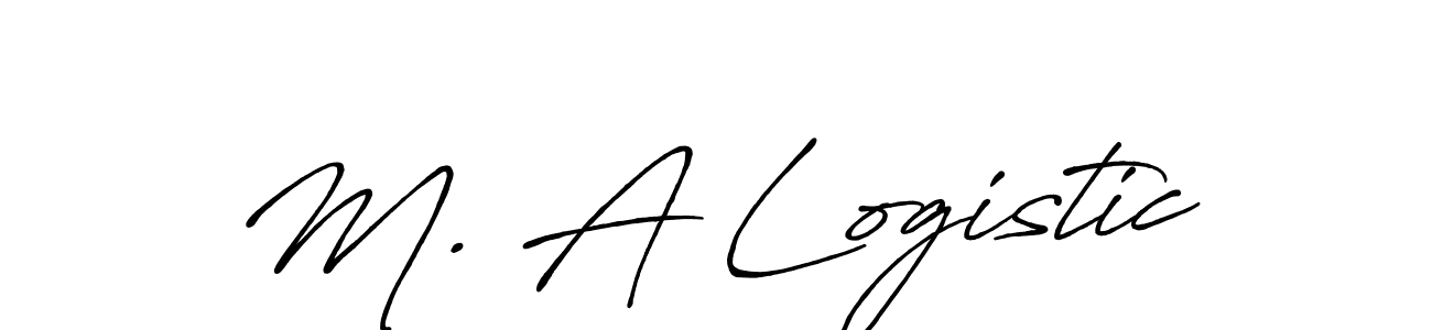 Make a beautiful signature design for name M. A Logistic. Use this online signature maker to create a handwritten signature for free. M. A Logistic signature style 7 images and pictures png