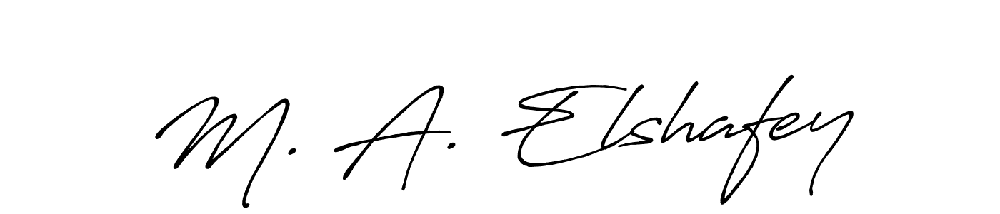 It looks lik you need a new signature style for name M. A. Elshafey. Design unique handwritten (Antro_Vectra_Bolder) signature with our free signature maker in just a few clicks. M. A. Elshafey signature style 7 images and pictures png