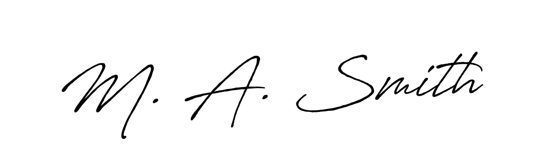 Make a short M. A. Smith signature style. Manage your documents anywhere anytime using Antro_Vectra_Bolder. Create and add eSignatures, submit forms, share and send files easily. M. A. Smith signature style 7 images and pictures png