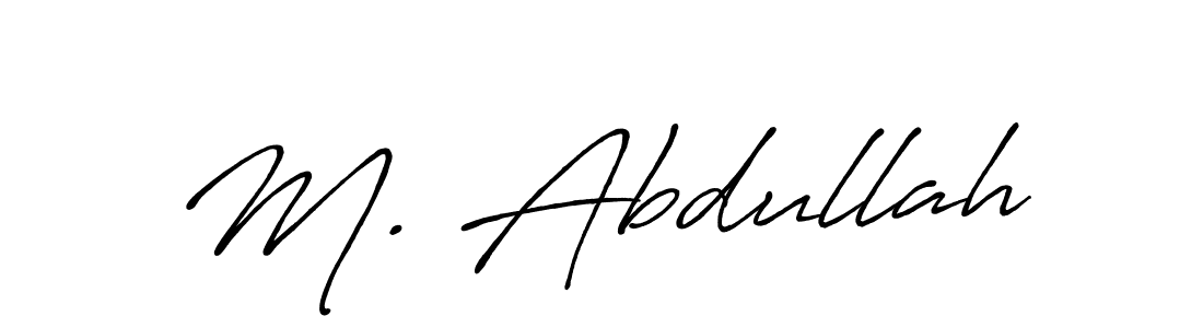 How to make M. Abdullah signature? Antro_Vectra_Bolder is a professional autograph style. Create handwritten signature for M. Abdullah name. M. Abdullah signature style 7 images and pictures png