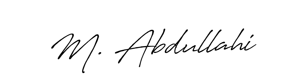 Make a short M. Abdullahi signature style. Manage your documents anywhere anytime using Antro_Vectra_Bolder. Create and add eSignatures, submit forms, share and send files easily. M. Abdullahi signature style 7 images and pictures png