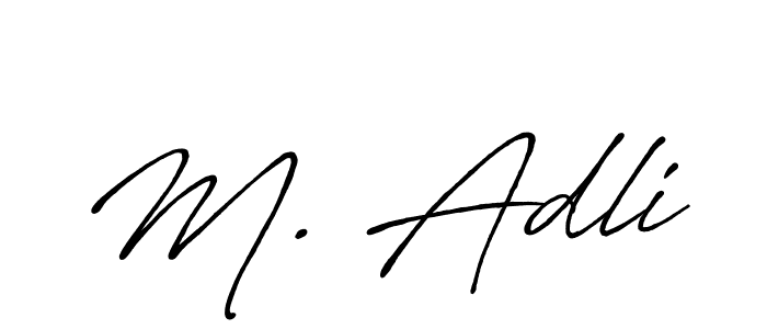 Also we have M. Adli name is the best signature style. Create professional handwritten signature collection using Antro_Vectra_Bolder autograph style. M. Adli signature style 7 images and pictures png