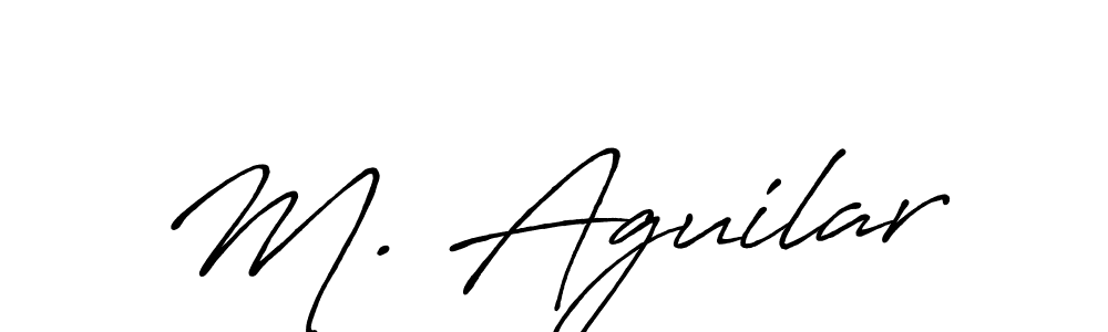 Make a short M. Aguilar signature style. Manage your documents anywhere anytime using Antro_Vectra_Bolder. Create and add eSignatures, submit forms, share and send files easily. M. Aguilar signature style 7 images and pictures png