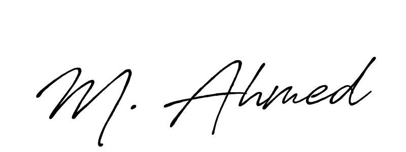 if you are searching for the best signature style for your name M. Ahmed. so please give up your signature search. here we have designed multiple signature styles  using Antro_Vectra_Bolder. M. Ahmed signature style 7 images and pictures png