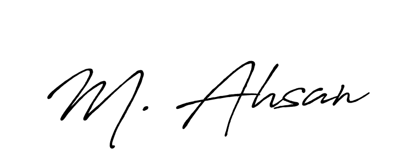 Make a beautiful signature design for name M. Ahsan. With this signature (Antro_Vectra_Bolder) style, you can create a handwritten signature for free. M. Ahsan signature style 7 images and pictures png