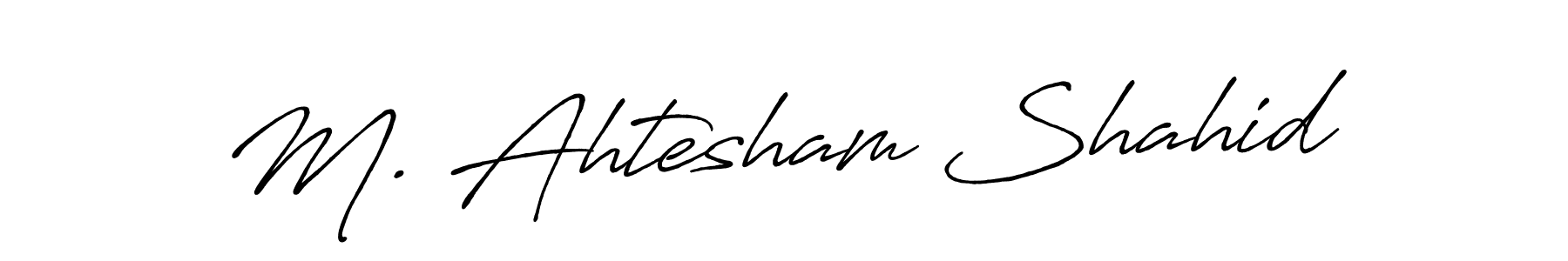 Also we have M. Ahtesham Shahid name is the best signature style. Create professional handwritten signature collection using Antro_Vectra_Bolder autograph style. M. Ahtesham Shahid signature style 7 images and pictures png