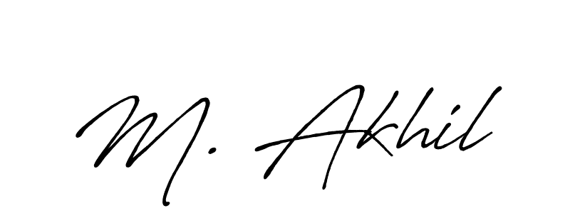 This is the best signature style for the M. Akhil name. Also you like these signature font (Antro_Vectra_Bolder). Mix name signature. M. Akhil signature style 7 images and pictures png