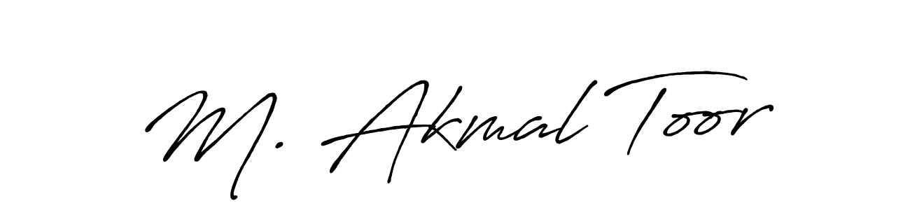 It looks lik you need a new signature style for name M. Akmal Toor. Design unique handwritten (Antro_Vectra_Bolder) signature with our free signature maker in just a few clicks. M. Akmal Toor signature style 7 images and pictures png