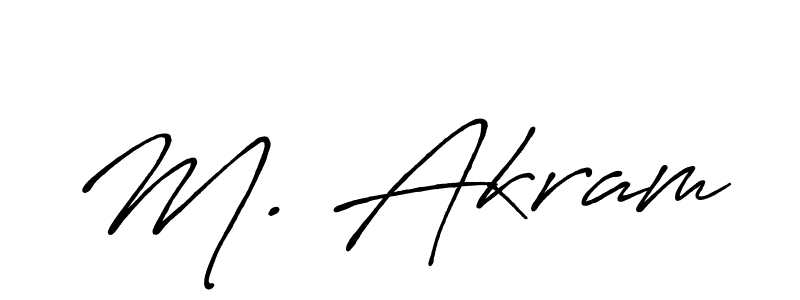 The best way (Antro_Vectra_Bolder) to make a short signature is to pick only two or three words in your name. The name M. Akram include a total of six letters. For converting this name. M. Akram signature style 7 images and pictures png