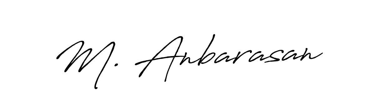 How to make M. Anbarasan signature? Antro_Vectra_Bolder is a professional autograph style. Create handwritten signature for M. Anbarasan name. M. Anbarasan signature style 7 images and pictures png