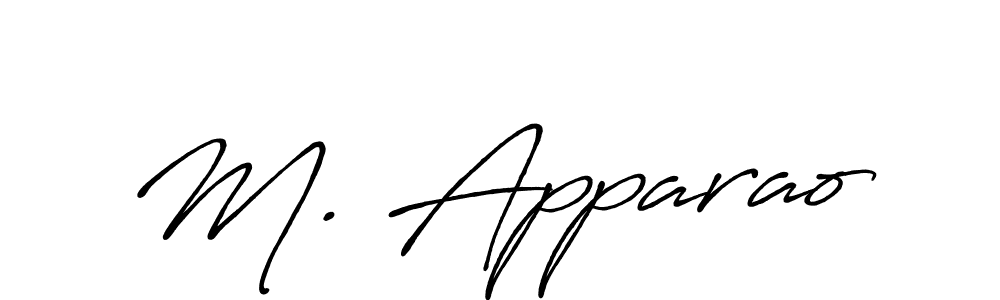 You should practise on your own different ways (Antro_Vectra_Bolder) to write your name (M. Apparao) in signature. don't let someone else do it for you. M. Apparao signature style 7 images and pictures png