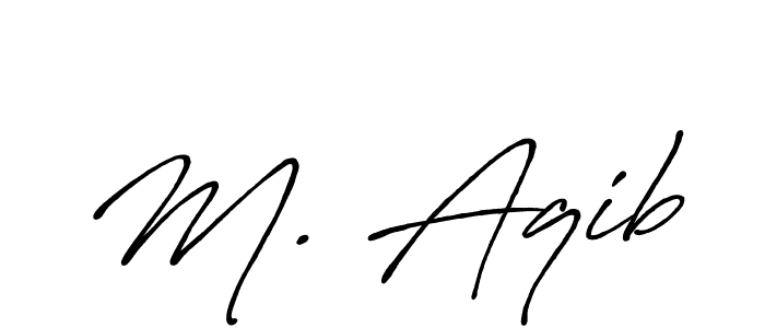 How to make M. Aqib signature? Antro_Vectra_Bolder is a professional autograph style. Create handwritten signature for M. Aqib name. M. Aqib signature style 7 images and pictures png