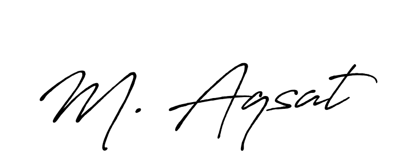 Best and Professional Signature Style for M. Aqsat. Antro_Vectra_Bolder Best Signature Style Collection. M. Aqsat signature style 7 images and pictures png