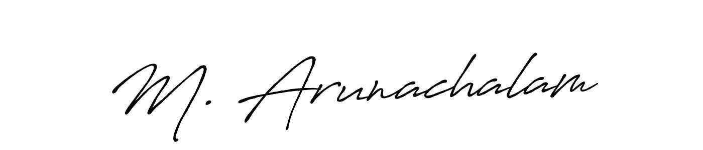 Once you've used our free online signature maker to create your best signature Antro_Vectra_Bolder style, it's time to enjoy all of the benefits that M. Arunachalam name signing documents. M. Arunachalam signature style 7 images and pictures png