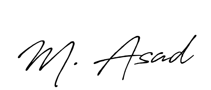 Use a signature maker to create a handwritten signature online. With this signature software, you can design (Antro_Vectra_Bolder) your own signature for name M. Asad. M. Asad signature style 7 images and pictures png