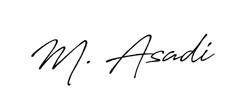 Also You can easily find your signature by using the search form. We will create M. Asadi name handwritten signature images for you free of cost using Antro_Vectra_Bolder sign style. M. Asadi signature style 7 images and pictures png