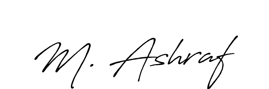 M. Ashraf stylish signature style. Best Handwritten Sign (Antro_Vectra_Bolder) for my name. Handwritten Signature Collection Ideas for my name M. Ashraf. M. Ashraf signature style 7 images and pictures png