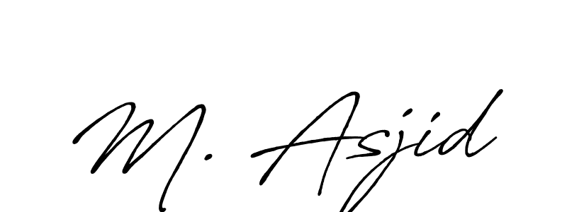 How to make M. Asjid signature? Antro_Vectra_Bolder is a professional autograph style. Create handwritten signature for M. Asjid name. M. Asjid signature style 7 images and pictures png