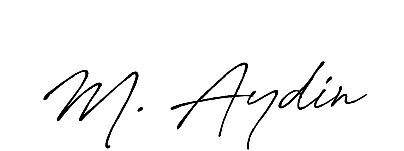 if you are searching for the best signature style for your name M. Aydin. so please give up your signature search. here we have designed multiple signature styles  using Antro_Vectra_Bolder. M. Aydin signature style 7 images and pictures png