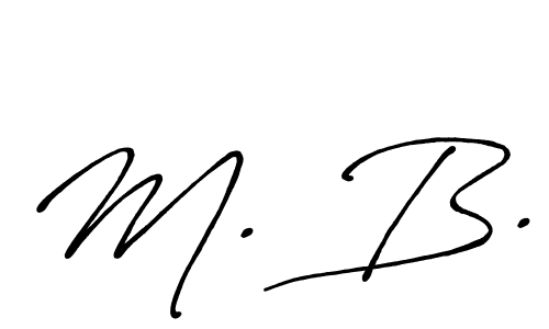 Also You can easily find your signature by using the search form. We will create M. B. name handwritten signature images for you free of cost using Antro_Vectra_Bolder sign style. M. B. signature style 7 images and pictures png