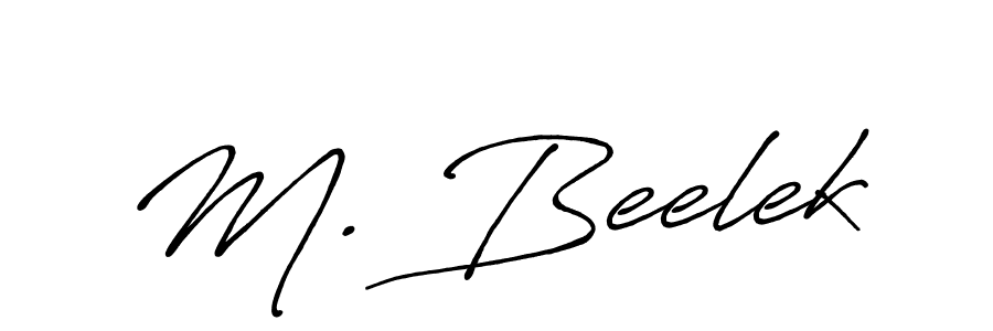 How to make M. Beelek name signature. Use Antro_Vectra_Bolder style for creating short signs online. This is the latest handwritten sign. M. Beelek signature style 7 images and pictures png