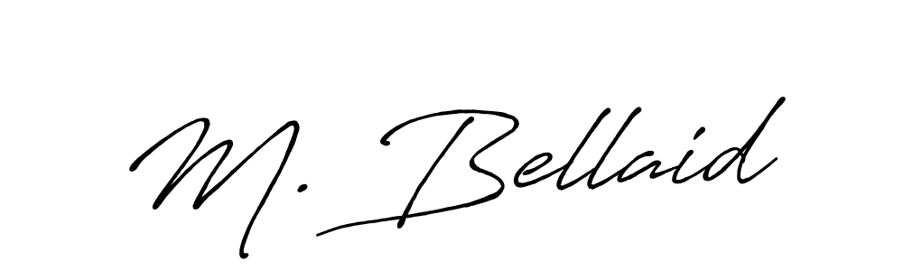 Create a beautiful signature design for name M. Bellaid. With this signature (Antro_Vectra_Bolder) fonts, you can make a handwritten signature for free. M. Bellaid signature style 7 images and pictures png