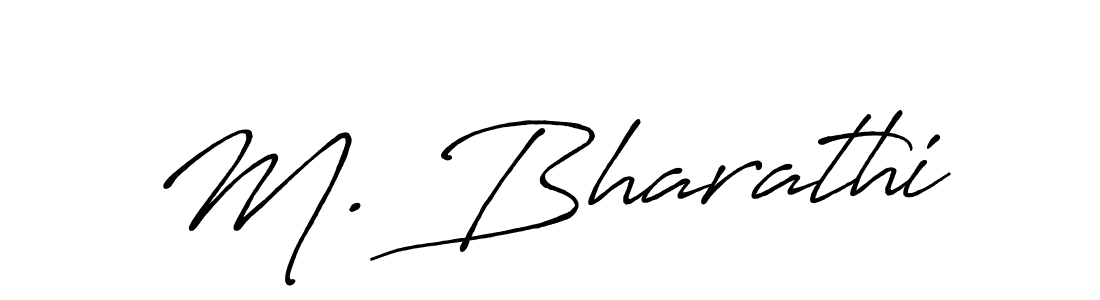 Also You can easily find your signature by using the search form. We will create M. Bharathi name handwritten signature images for you free of cost using Antro_Vectra_Bolder sign style. M. Bharathi signature style 7 images and pictures png