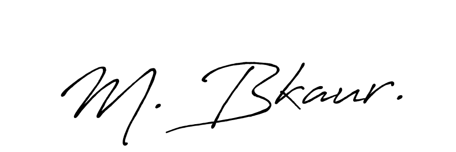 It looks lik you need a new signature style for name M. Bkaur.. Design unique handwritten (Antro_Vectra_Bolder) signature with our free signature maker in just a few clicks. M. Bkaur. signature style 7 images and pictures png