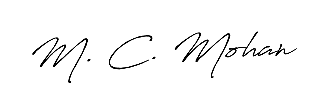 You can use this online signature creator to create a handwritten signature for the name M. C. Mohan. This is the best online autograph maker. M. C. Mohan signature style 7 images and pictures png