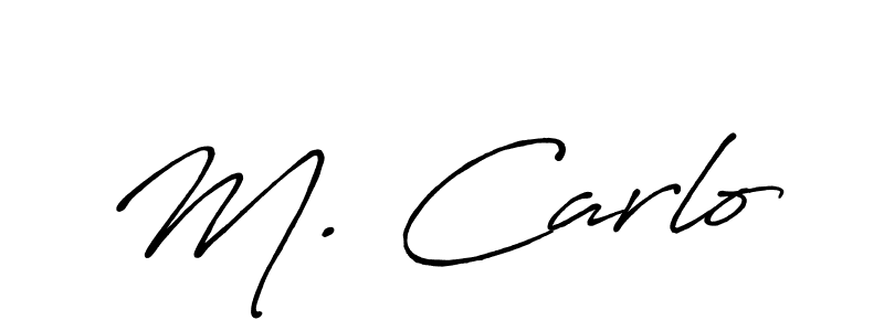 How to make M. Carlo signature? Antro_Vectra_Bolder is a professional autograph style. Create handwritten signature for M. Carlo name. M. Carlo signature style 7 images and pictures png