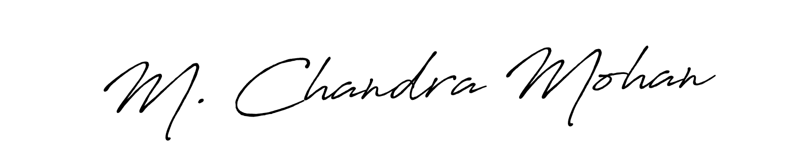 Also we have M. Chandra Mohan name is the best signature style. Create professional handwritten signature collection using Antro_Vectra_Bolder autograph style. M. Chandra Mohan signature style 7 images and pictures png