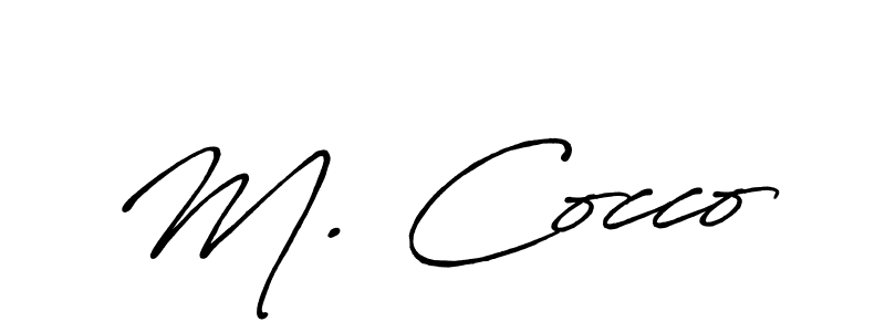 Make a beautiful signature design for name M. Cocco. Use this online signature maker to create a handwritten signature for free. M. Cocco signature style 7 images and pictures png