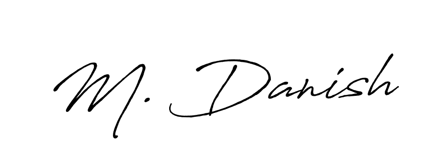 if you are searching for the best signature style for your name M. Danish. so please give up your signature search. here we have designed multiple signature styles  using Antro_Vectra_Bolder. M. Danish signature style 7 images and pictures png
