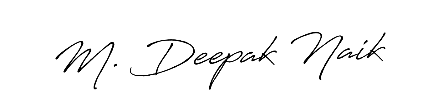 Make a beautiful signature design for name M. Deepak Naik. Use this online signature maker to create a handwritten signature for free. M. Deepak Naik signature style 7 images and pictures png