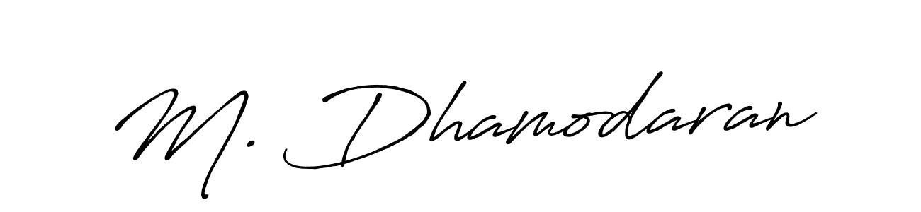 Also we have M. Dhamodaran name is the best signature style. Create professional handwritten signature collection using Antro_Vectra_Bolder autograph style. M. Dhamodaran signature style 7 images and pictures png