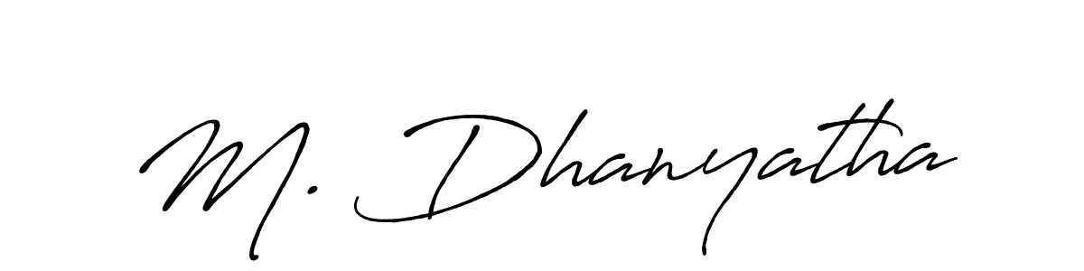 if you are searching for the best signature style for your name M. Dhanyatha. so please give up your signature search. here we have designed multiple signature styles  using Antro_Vectra_Bolder. M. Dhanyatha signature style 7 images and pictures png