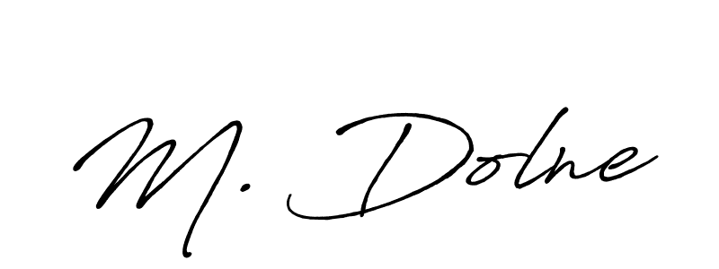 How to make M. Dolne name signature. Use Antro_Vectra_Bolder style for creating short signs online. This is the latest handwritten sign. M. Dolne signature style 7 images and pictures png