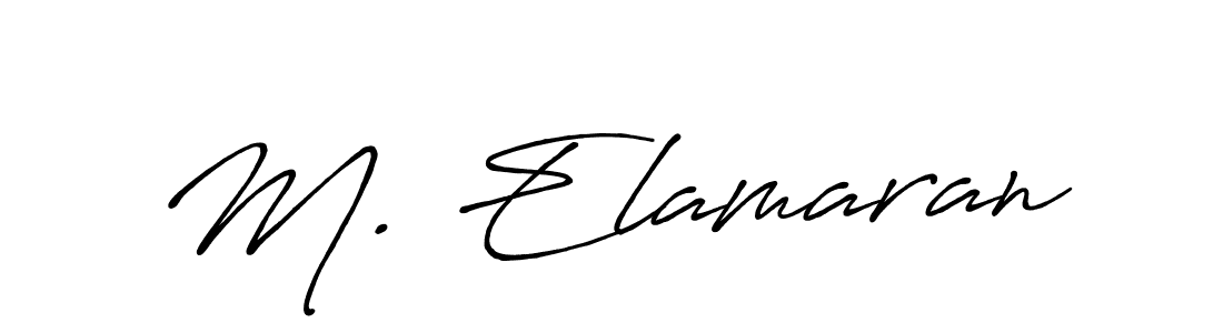 Make a short M. Elamaran signature style. Manage your documents anywhere anytime using Antro_Vectra_Bolder. Create and add eSignatures, submit forms, share and send files easily. M. Elamaran signature style 7 images and pictures png