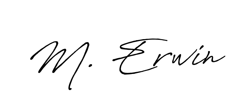 if you are searching for the best signature style for your name M. Erwin. so please give up your signature search. here we have designed multiple signature styles  using Antro_Vectra_Bolder. M. Erwin signature style 7 images and pictures png