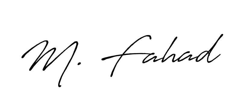 Once you've used our free online signature maker to create your best signature Antro_Vectra_Bolder style, it's time to enjoy all of the benefits that M. Fahad name signing documents. M. Fahad signature style 7 images and pictures png