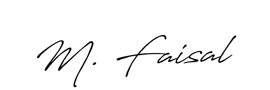 Similarly Antro_Vectra_Bolder is the best handwritten signature design. Signature creator online .You can use it as an online autograph creator for name M. Faisal. M. Faisal signature style 7 images and pictures png