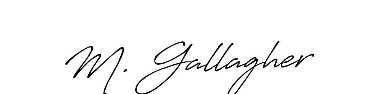 You can use this online signature creator to create a handwritten signature for the name M. Gallagher. This is the best online autograph maker. M. Gallagher signature style 7 images and pictures png