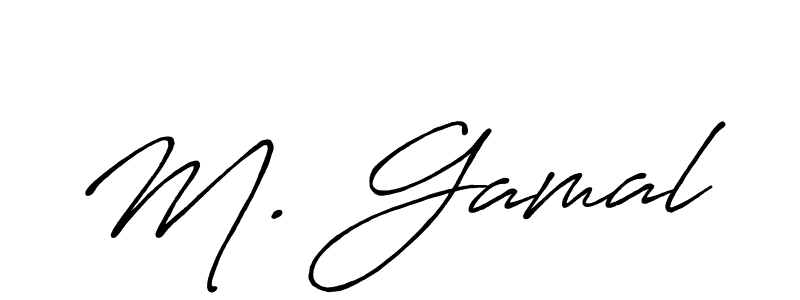 Also we have M. Gamal name is the best signature style. Create professional handwritten signature collection using Antro_Vectra_Bolder autograph style. M. Gamal signature style 7 images and pictures png