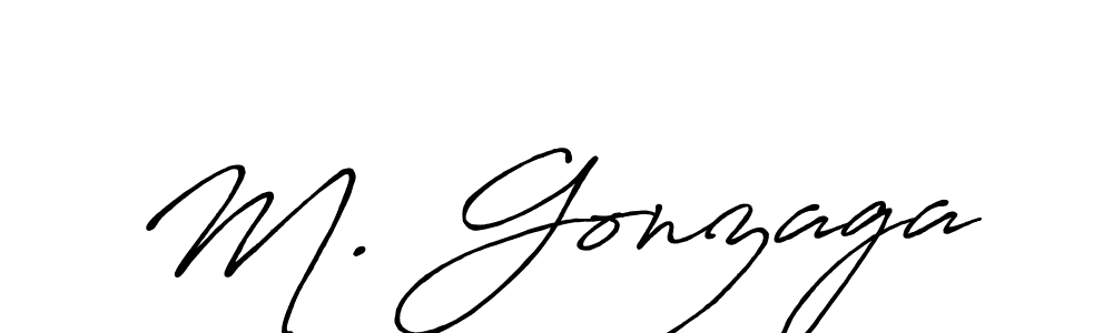 Design your own signature with our free online signature maker. With this signature software, you can create a handwritten (Antro_Vectra_Bolder) signature for name M. Gonzaga. M. Gonzaga signature style 7 images and pictures png