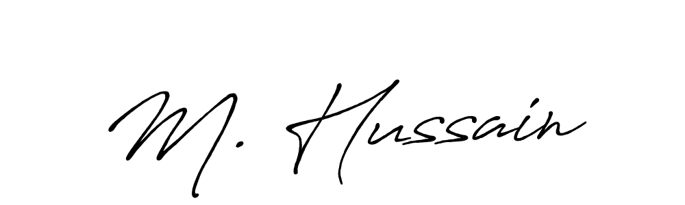 Also we have M. Hussain name is the best signature style. Create professional handwritten signature collection using Antro_Vectra_Bolder autograph style. M. Hussain signature style 7 images and pictures png
