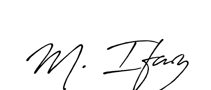 M. Ifaz stylish signature style. Best Handwritten Sign (Antro_Vectra_Bolder) for my name. Handwritten Signature Collection Ideas for my name M. Ifaz. M. Ifaz signature style 7 images and pictures png